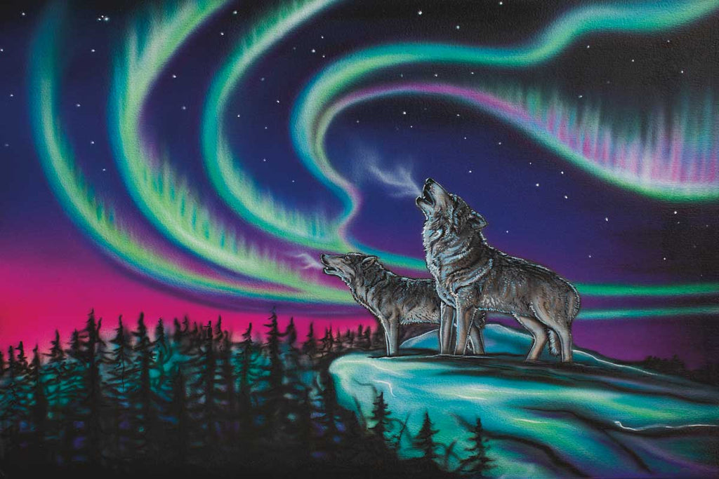 Amy Keller-Rempp Indigenous First Nations artist Northern Lights aurora art prints canvas gifts mugs