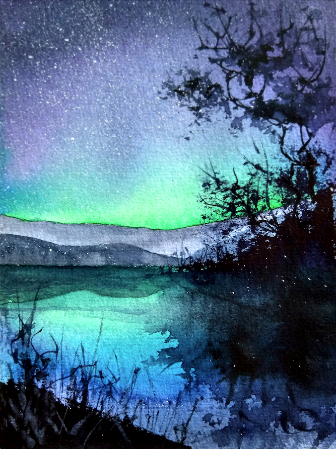 Aurora Northern Lights - Print on Aluminum - Viktoria Andrusenko Aurora Northern Lights - Print on Aluminum - Viktoria Andrusenko